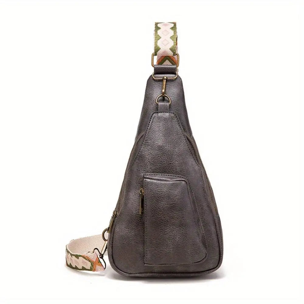 Mackenzie - Women's Vintage Crossbody Sling Bag with Geometric Strap