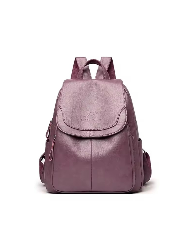 Isla - Women's Anti-Theft PU Leather Backpack with RFID Protection and Stylish Design