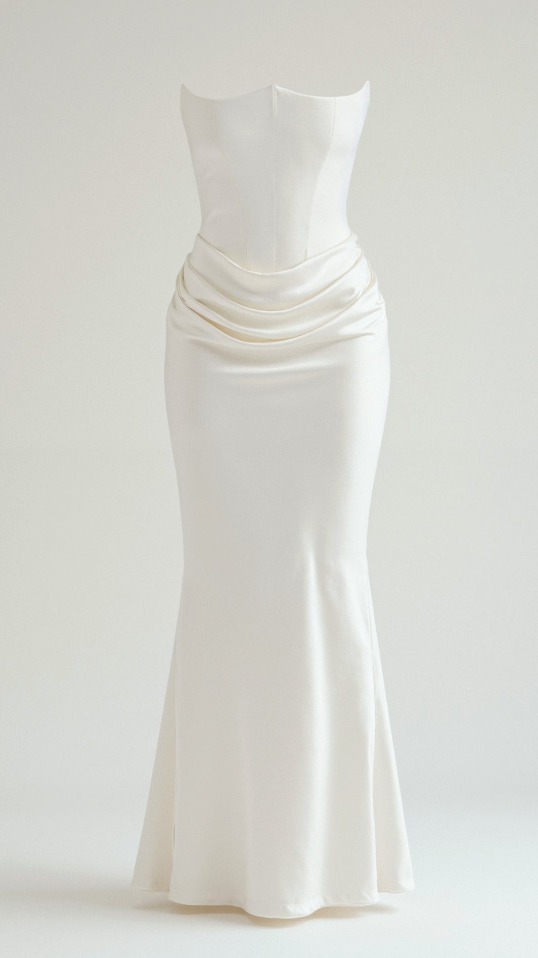 Fleur - Women's Elegant Wedding Guest Column Maxi Dress