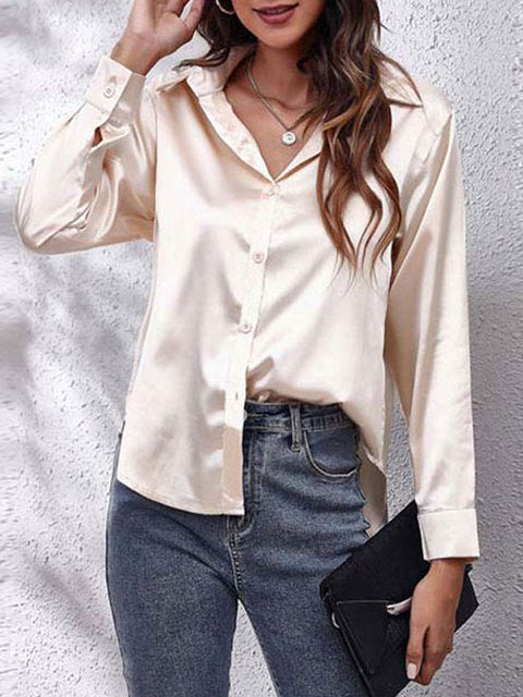 Cynthia - Women's Elegant Tie Front Blouse for Work and Evening