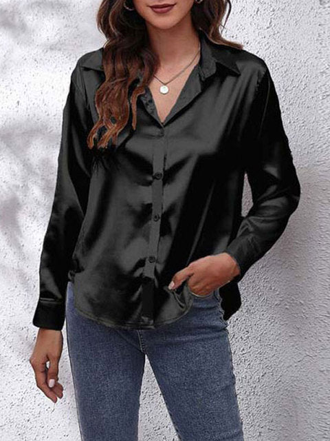 Cynthia - Women's Elegant Tie Front Blouse for Work and Evening
