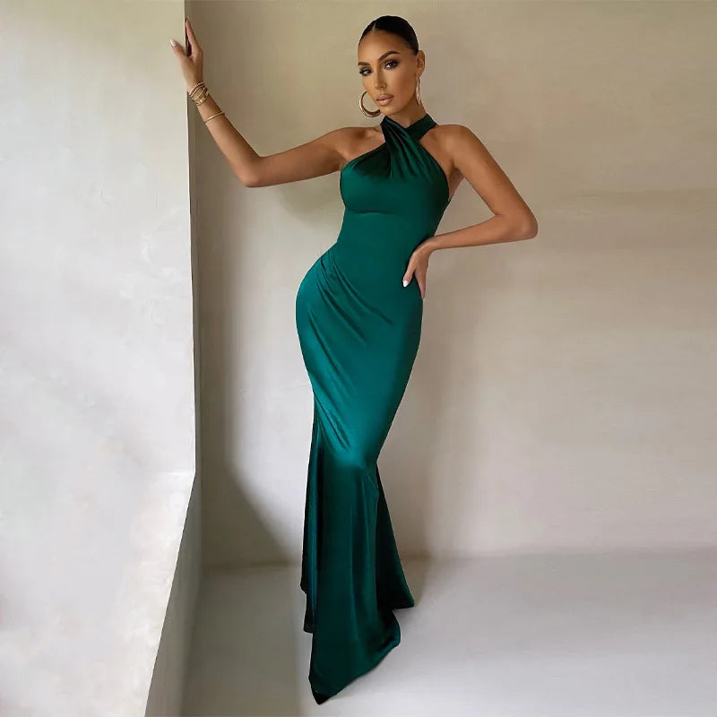 Naomi - Women's Satin Dress - photo 3