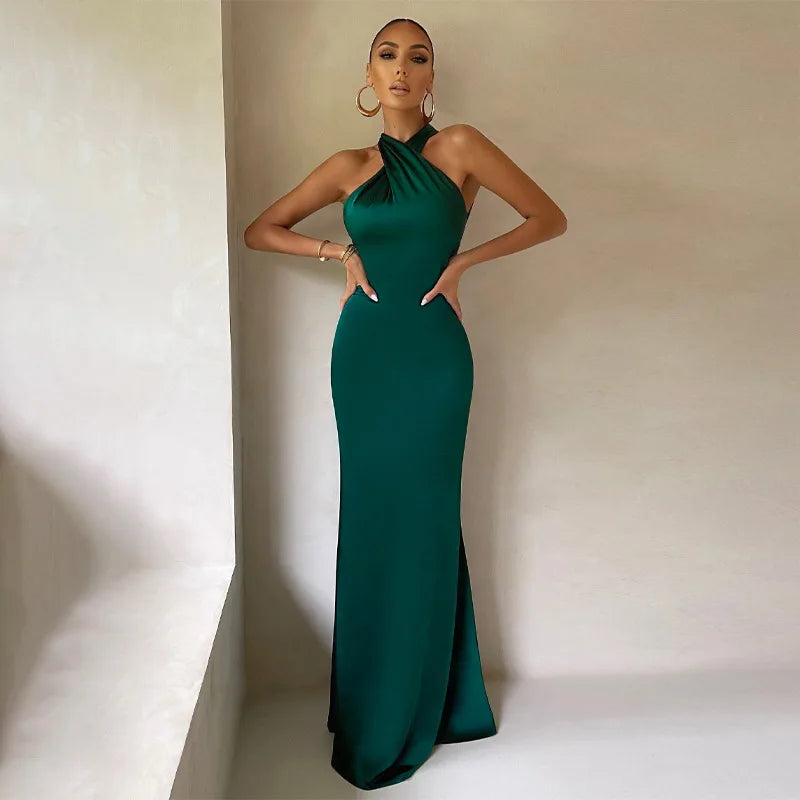 Naomi - Women's Satin Dress - photo 5
