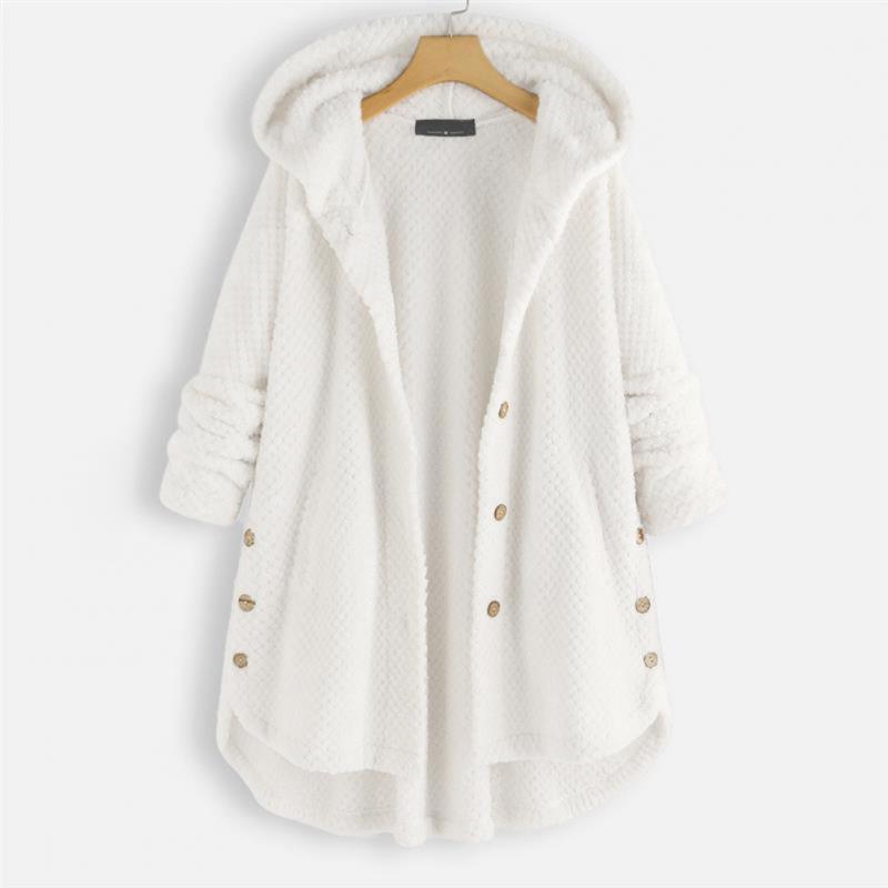 Jada - Women's Hooded Button-Up Coat