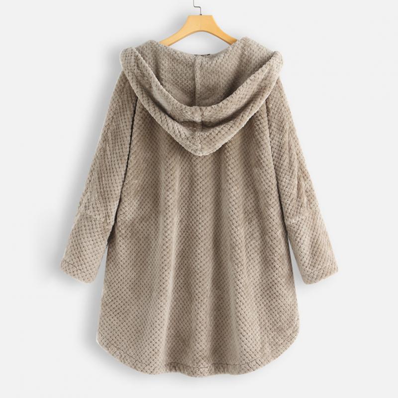 Jada - Women's Hooded Button-Up Coat