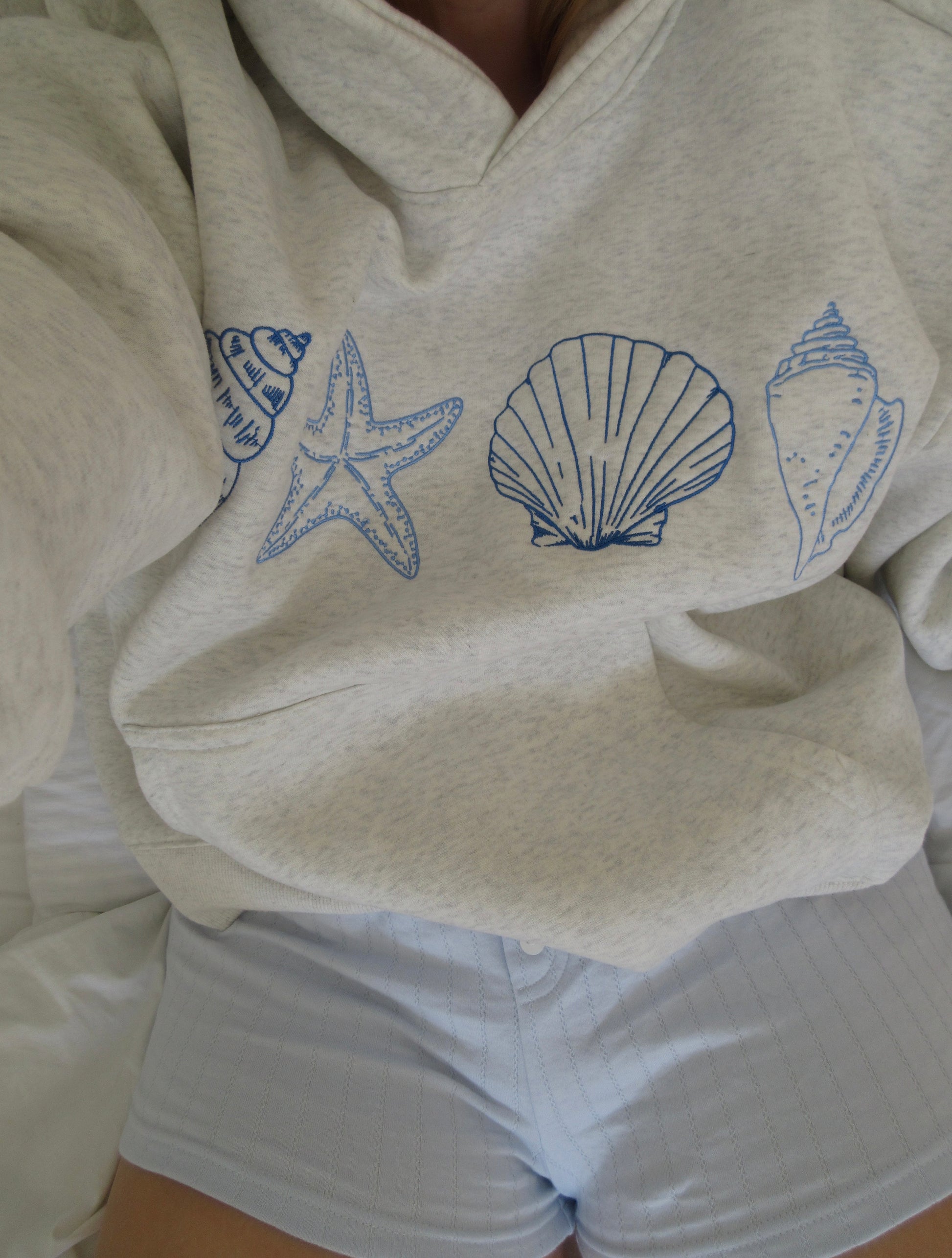 Livia - Women's Seashell Print Hoodie