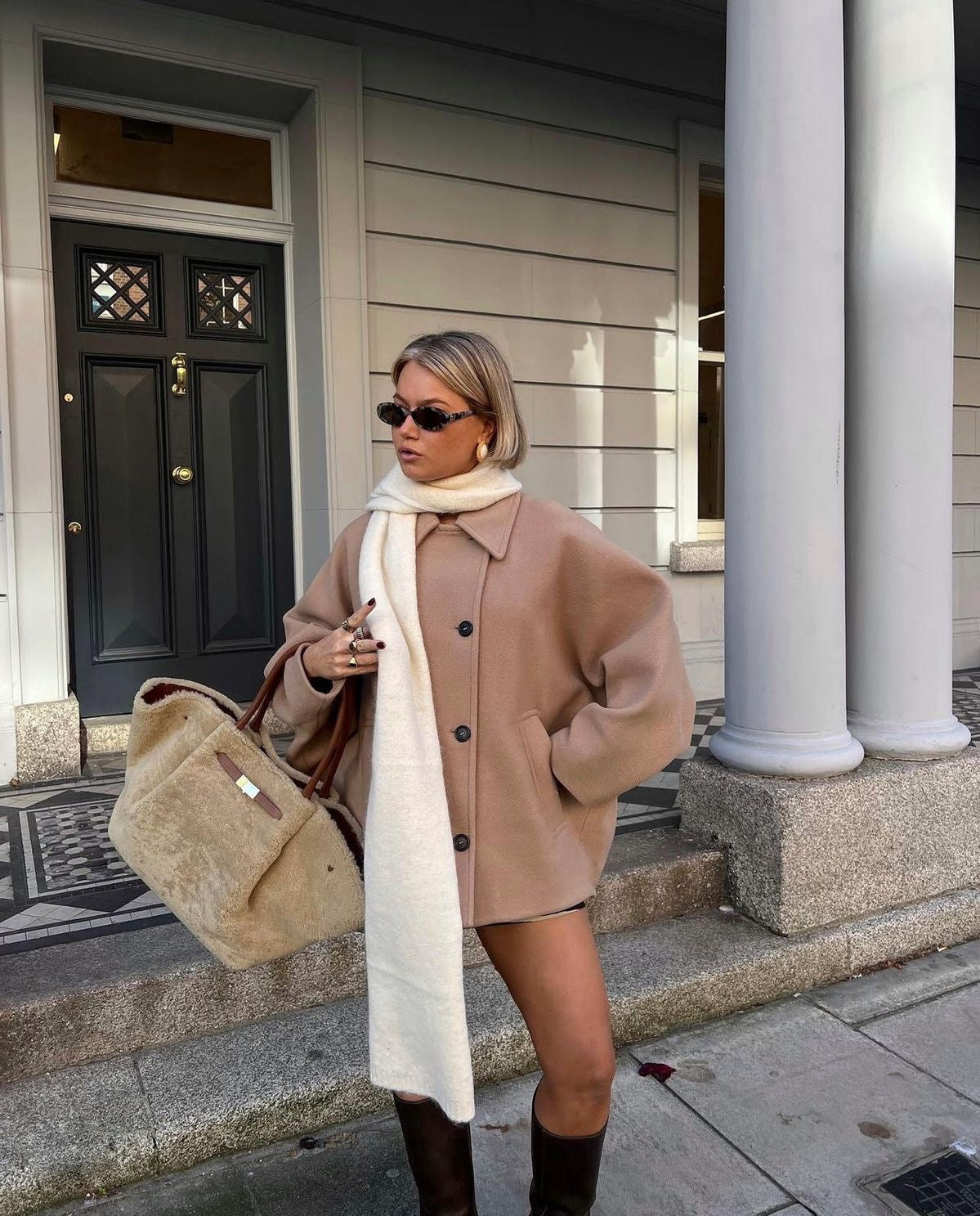 Elyse - Women's Knit Coat for Effortless Fall Style
