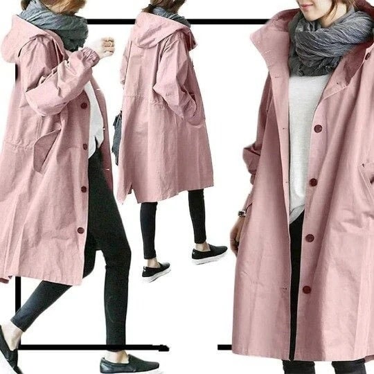 Zephyra - Women's Trench Coat Solid Color Coat for Every Season