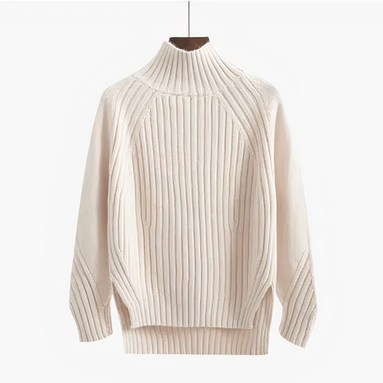 Claire - Women's Ribbed Turtleneck Sweater