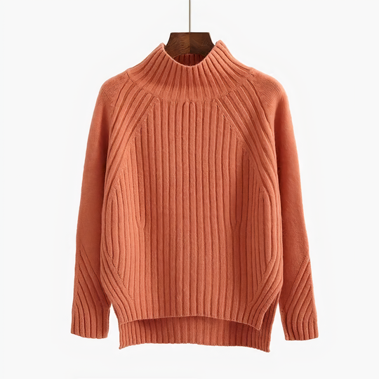 Claire - Women's Ribbed Turtleneck Sweater