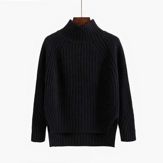 Claire - Women's Ribbed Turtleneck Sweater