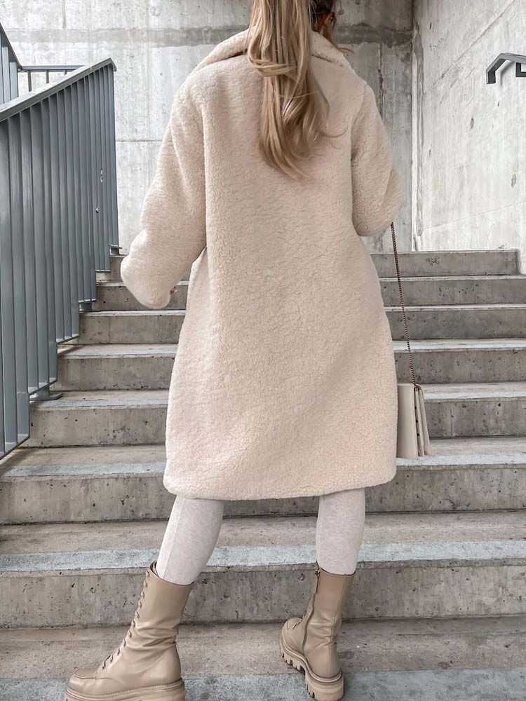 Cecelia - Women's Teddy Coat Warm Long Teddy Coat (Plus Size Available)