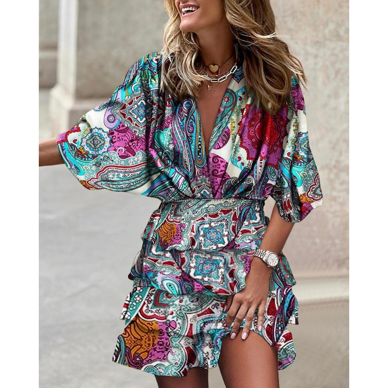 Ellie - Women's Floral Mini Dress - photo 4