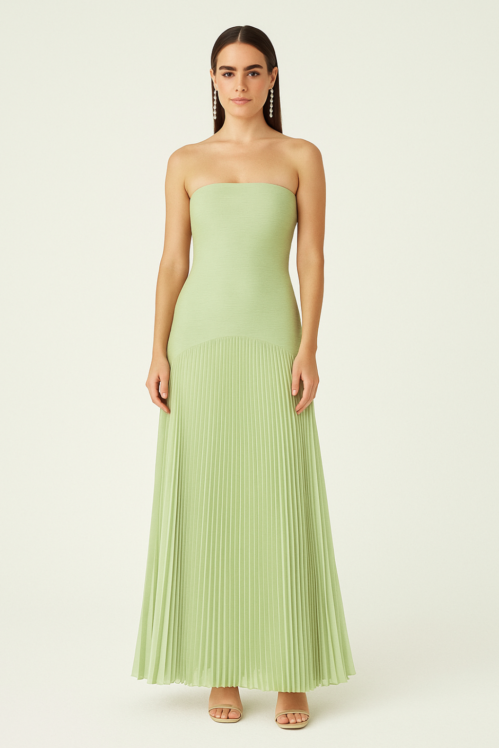 Maya - Women's Sleeveless Drop-Waist Maxi Dress