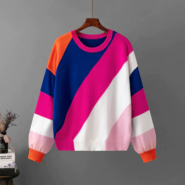 Millie - Women's Colorful Striped Sweater