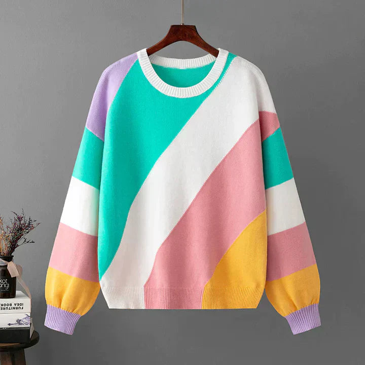 Millie - Women's Colorful Striped Sweater