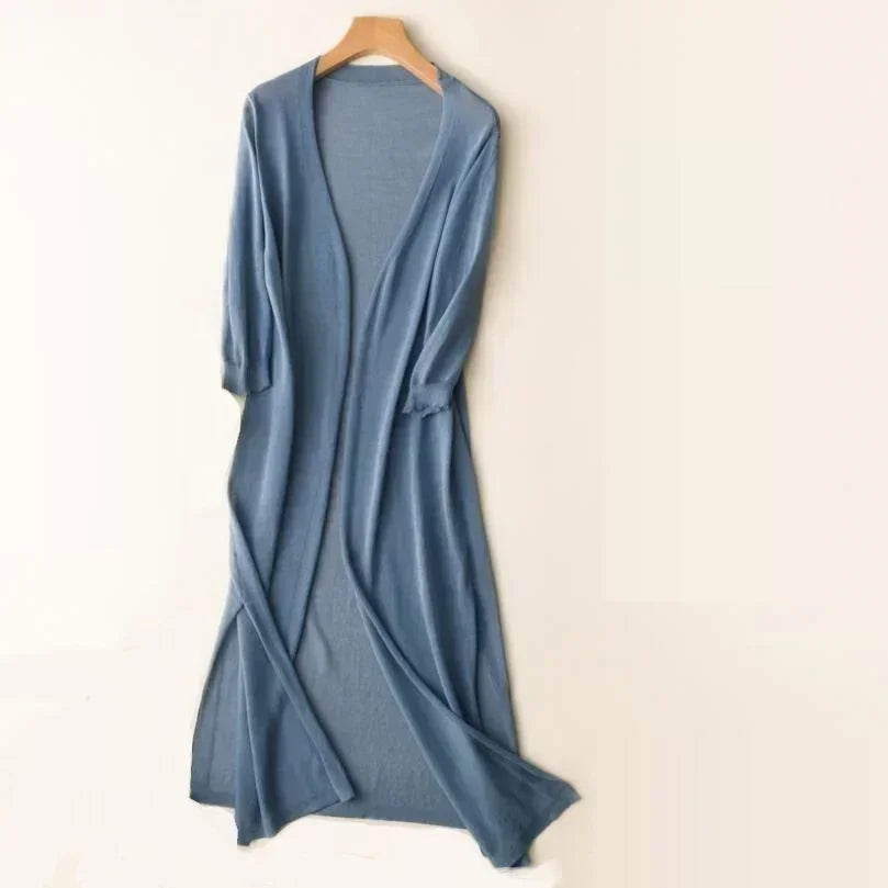 Rosaline - Women's Lightweight Long Cardigan