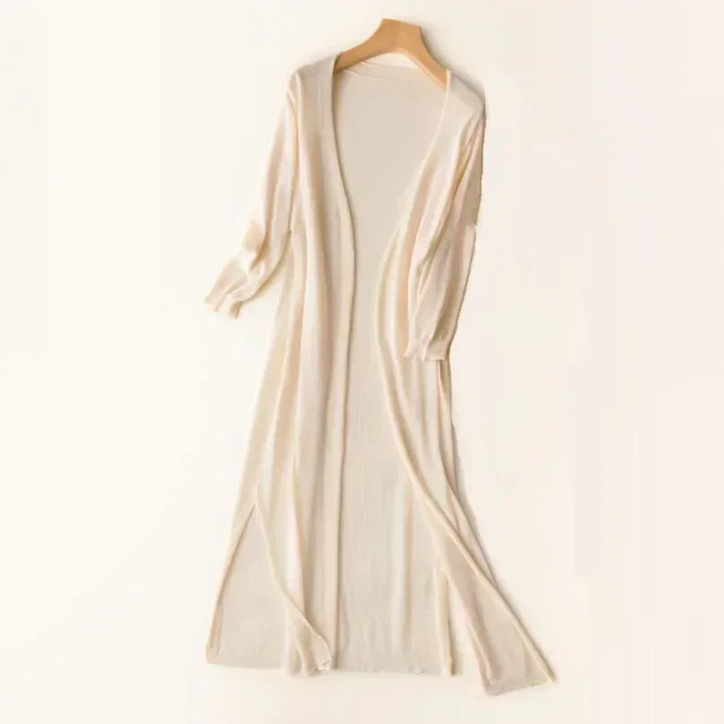 Rosaline - Women's Lightweight Long Cardigan