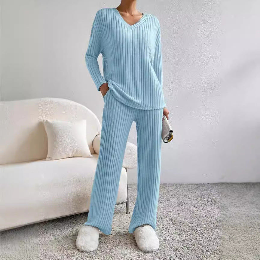 Kalani - Women's Ribbed Knit Lounge Set