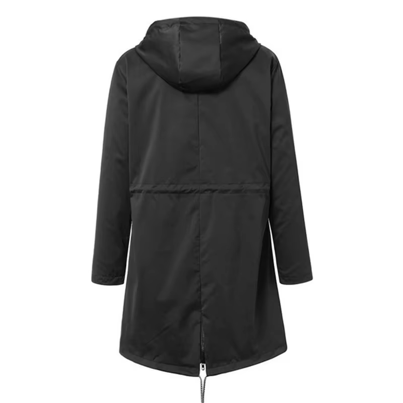 Yvonne - Imperméable à capuche pour femme, léger et coupe-vent