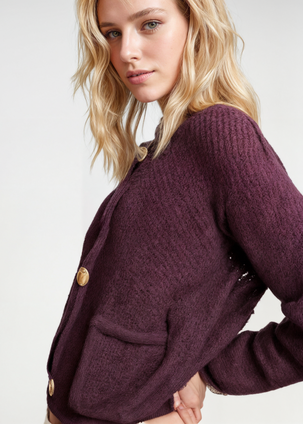 Rosalind - Women's Knit Cardigan - photo 3