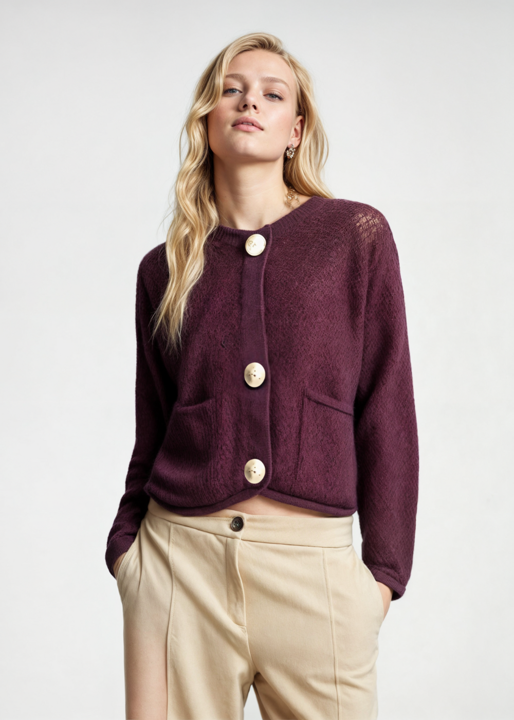 Rosalind - Women's Knit Cardigan - photo 1