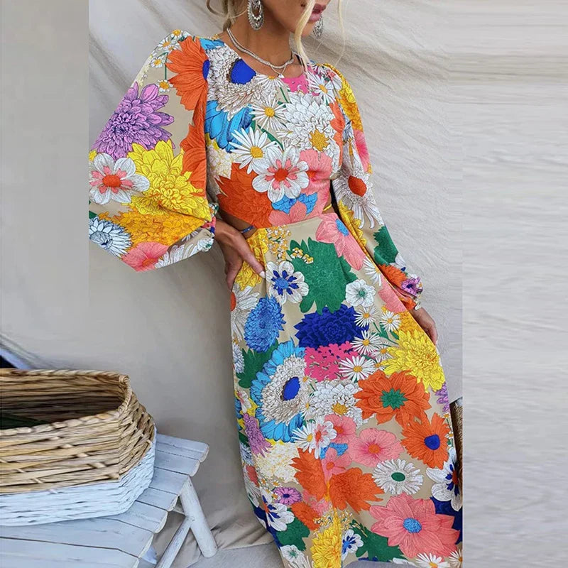 Sierra - Women's Floral Print Vacation Dress - photo 5