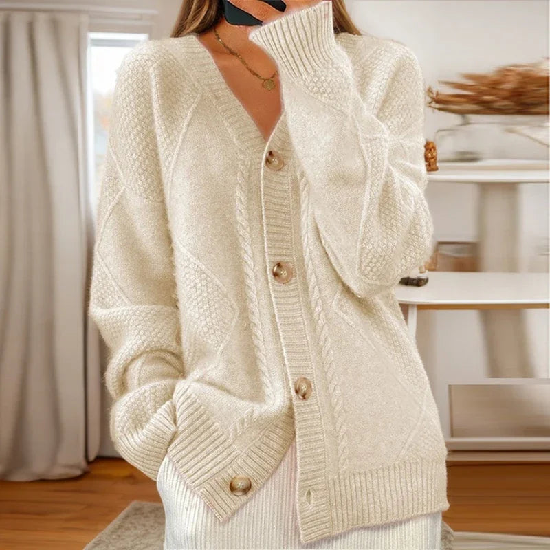 Piper - Women's Button-Down Knit Cardigan