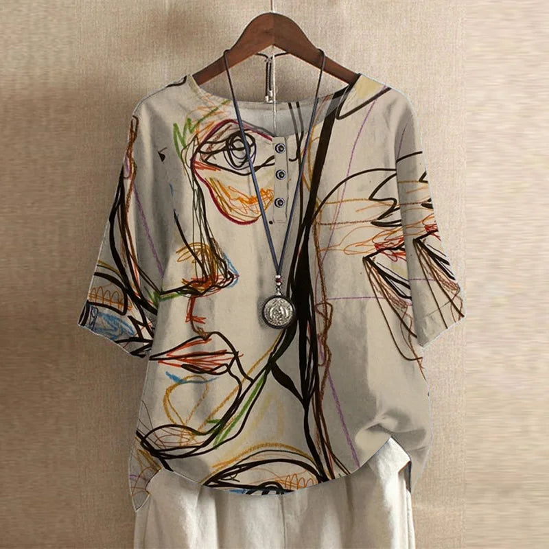 Women's Blouse | Vintage Floral Print