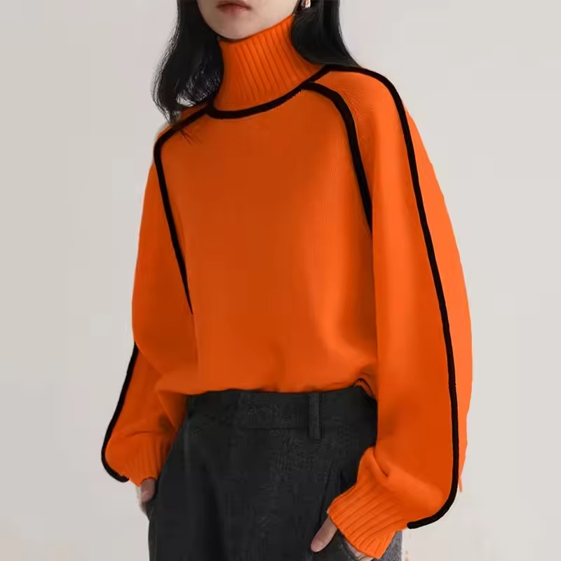 Zinnia - Women's Knit Turtleneck Sweater for Effortless Fall Style