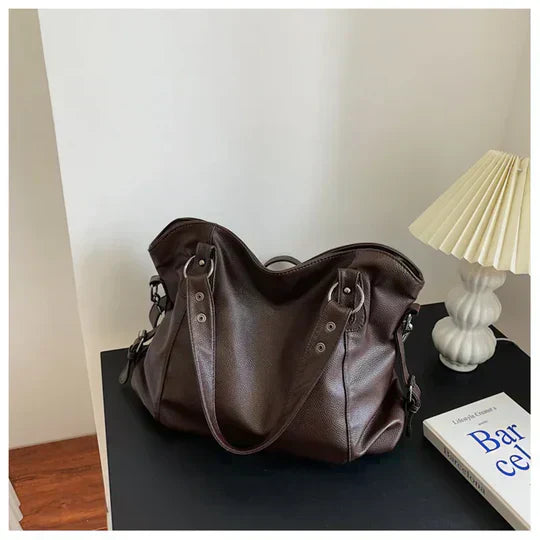 Eleanor - Women's Large Structured Leather Handbag