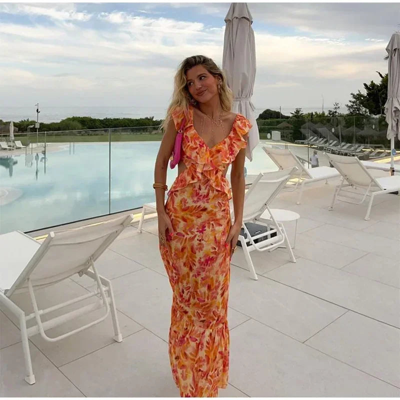 Francesca - Women's Ruffle Dress - photo 3