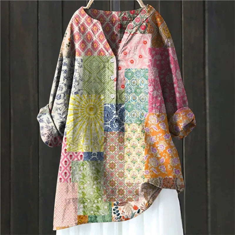 Women's Poppy – Chic Blouse with Floral Accents - photo 7