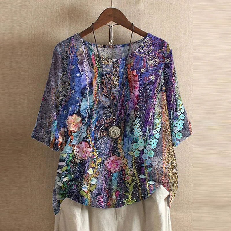 Women's Blouse | Vintage Floral Print