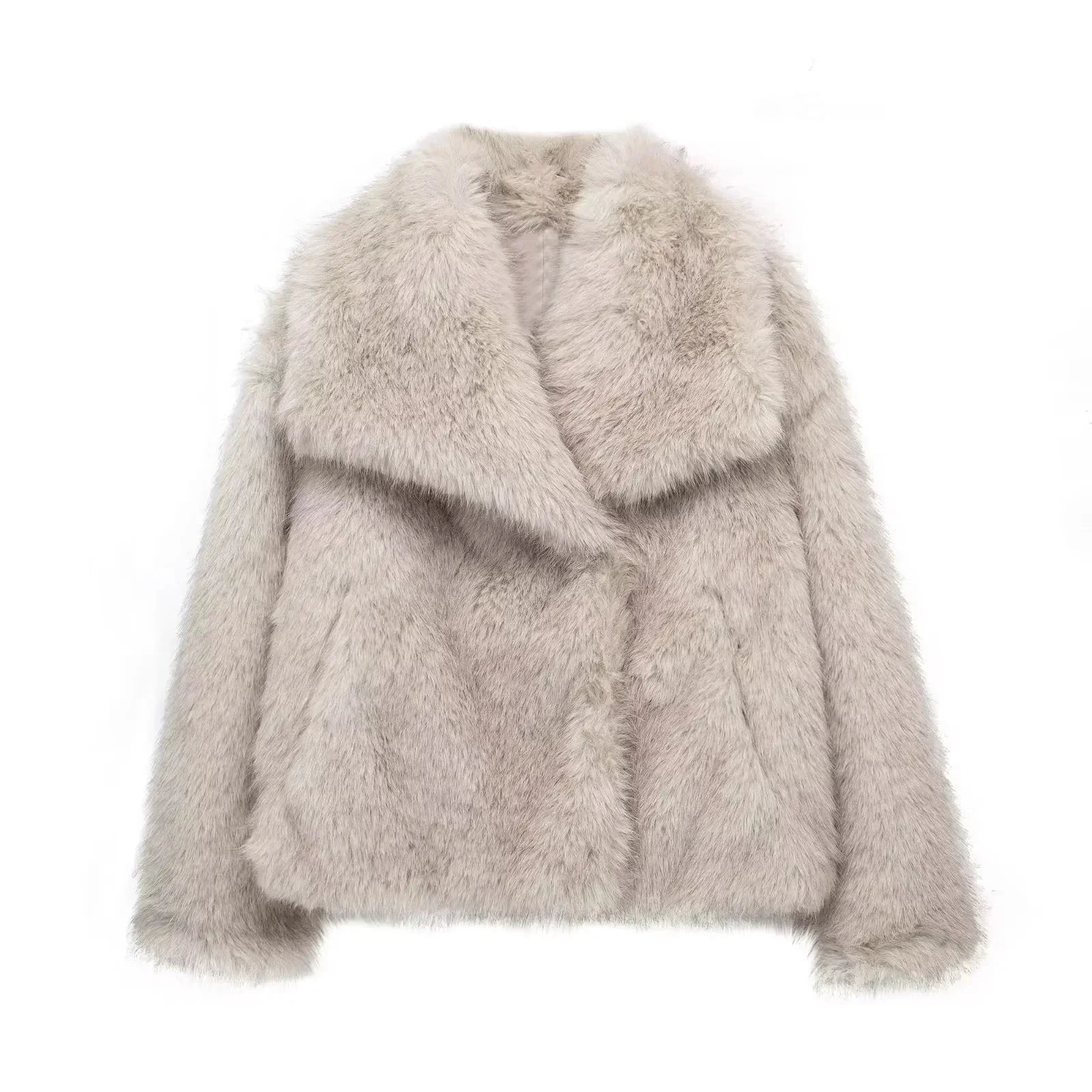 Quinn - Women's Plush Faux Fur Coat