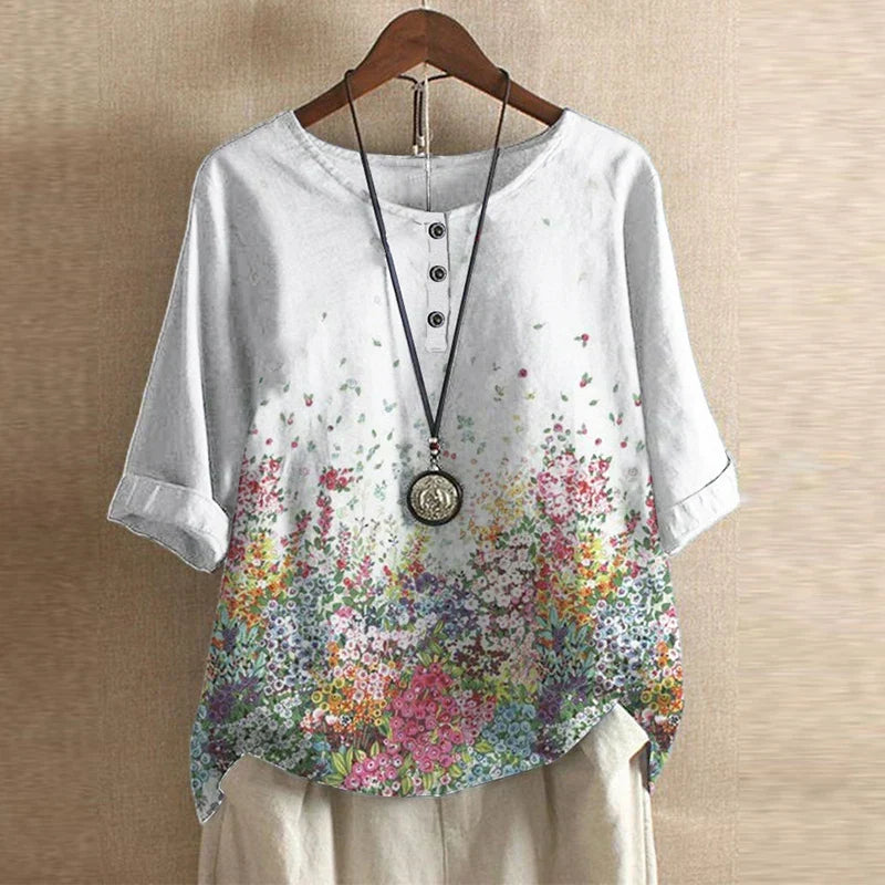 Women's Blouse | Vintage Floral Print