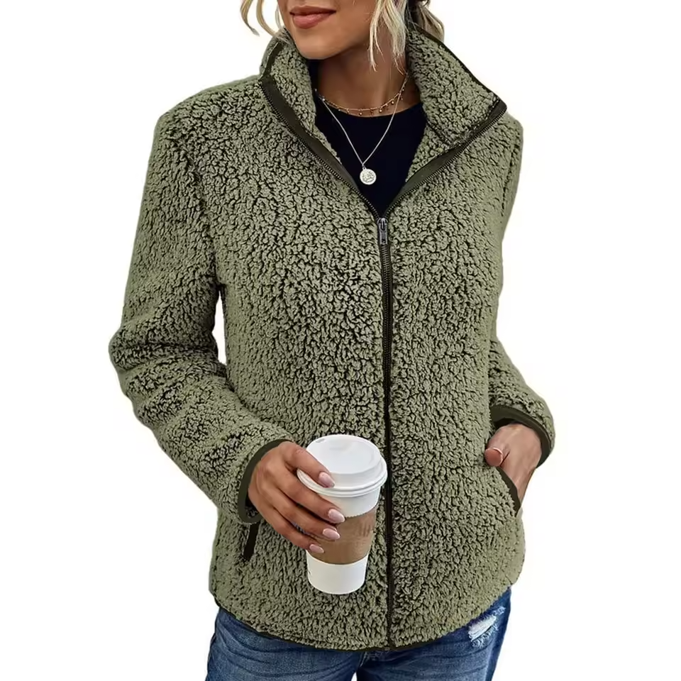 Zahra - Women's Fleece Zip-Up Jacket