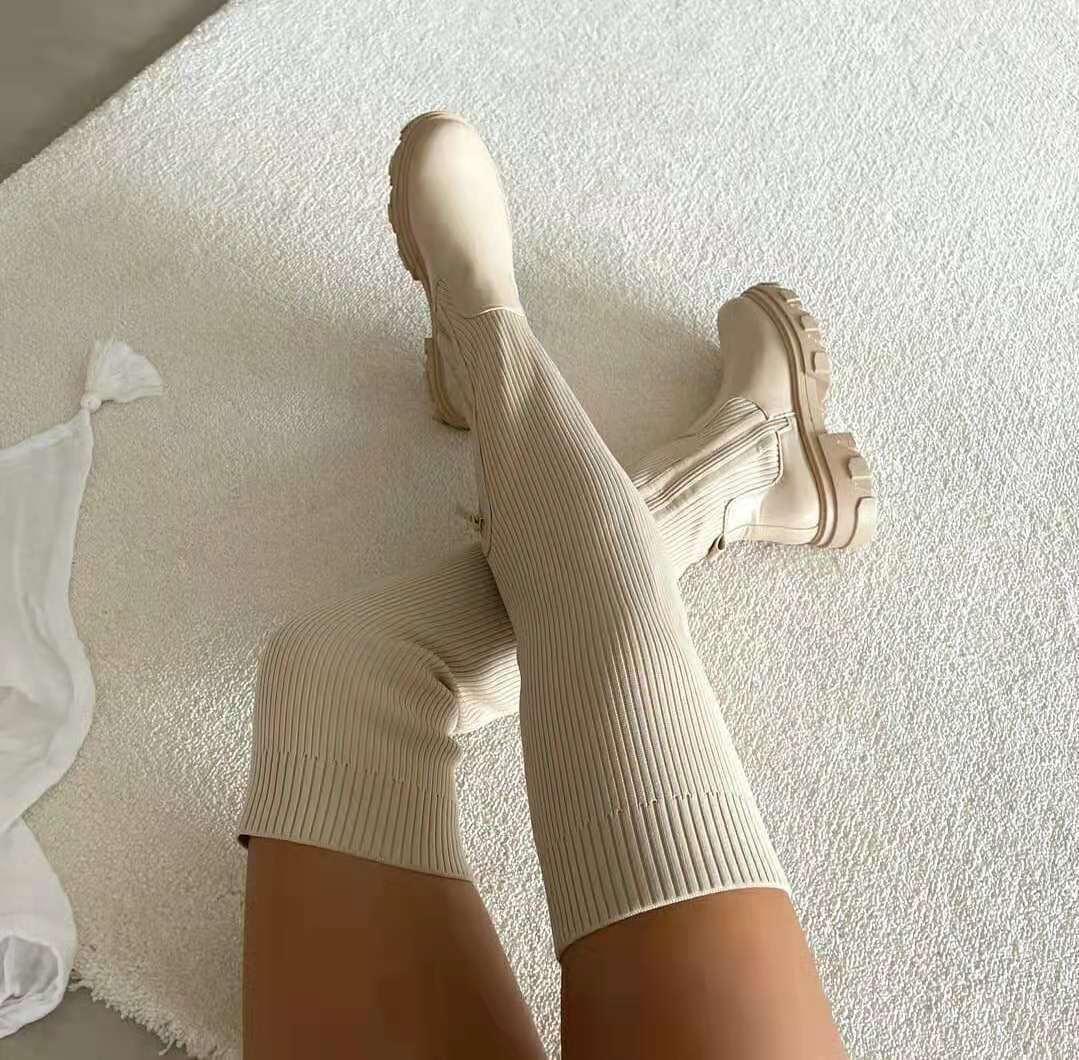 Willow - Women's Over-the-Knee Sock Boots