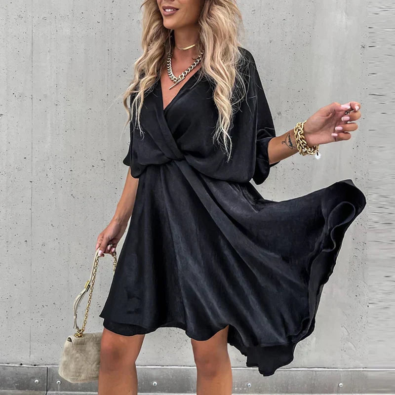 Stella - Women's Flowy Mini Dress - photo 8