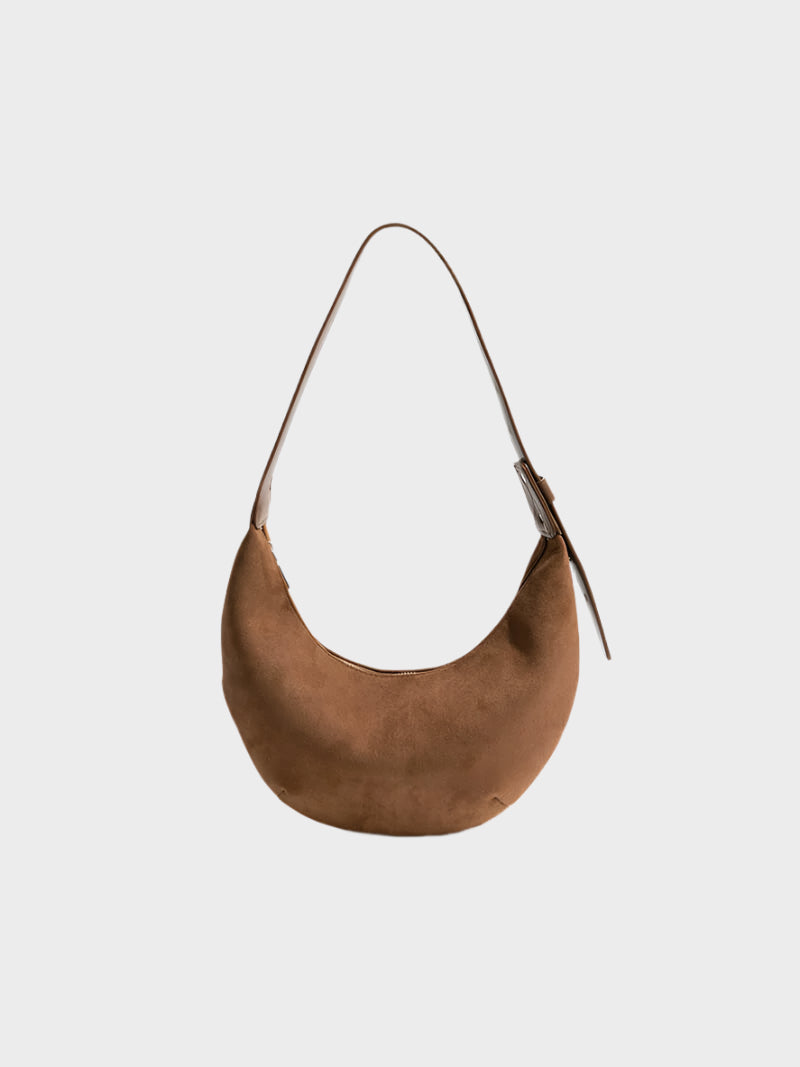 Maisie - Women's Halfmoon Faux Suede Bag - photo 1