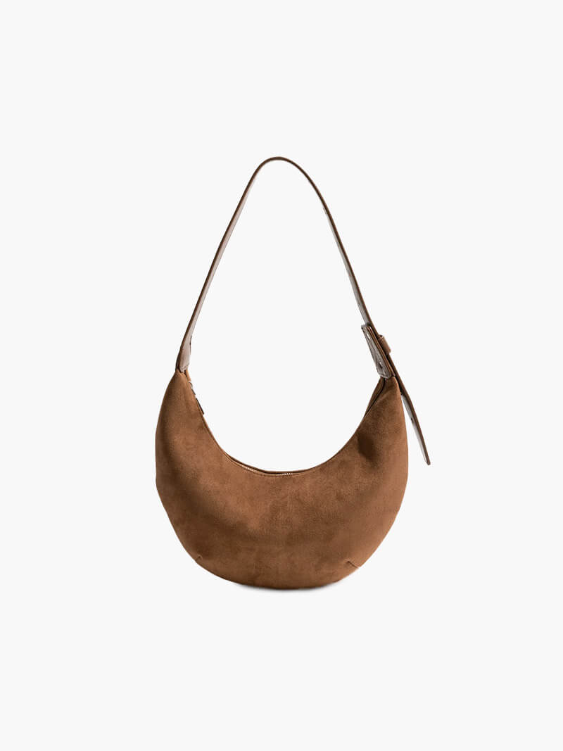 Maisie - Women's Halfmoon Faux Suede Bag - photo 2