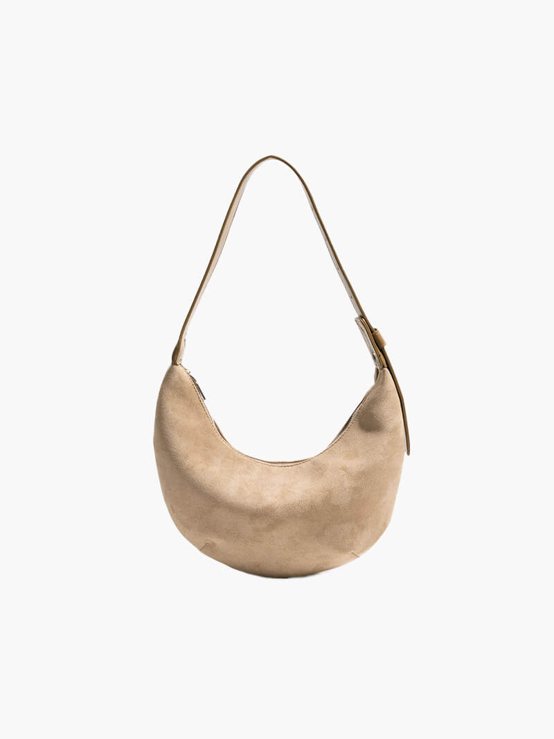Maisie - Women's Halfmoon Faux Suede Bag - photo 7