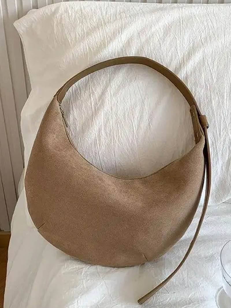 Maisie - Women's Halfmoon Faux Suede Bag - photo 10