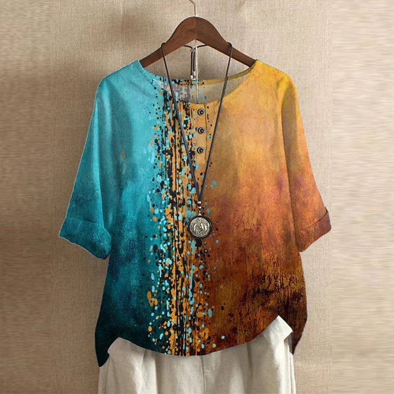 Women's Blouse | Vintage Floral Print