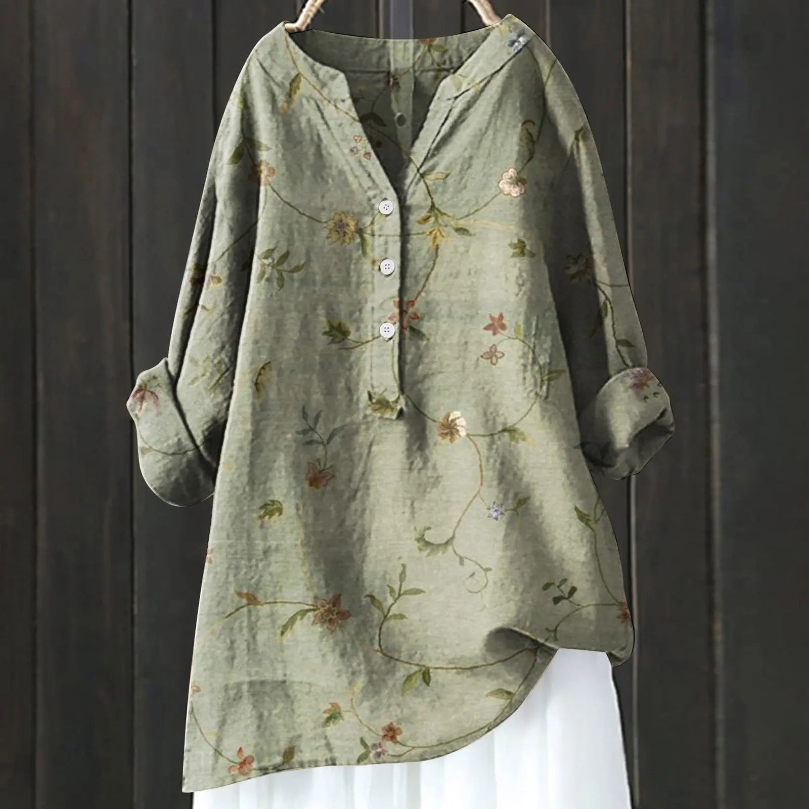 Women's Poppy – Chic Blouse with Floral Accents