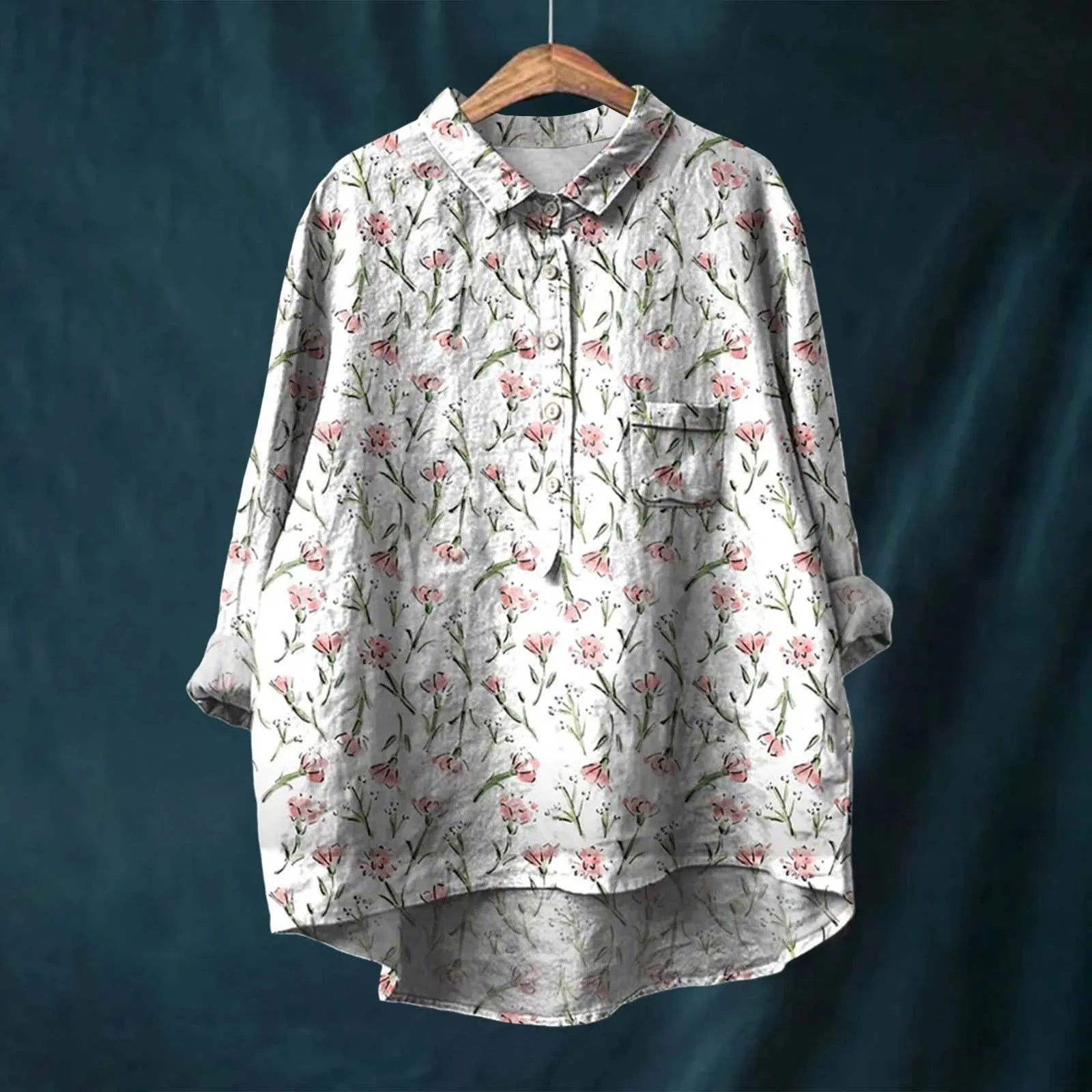 Keira - Women's Long Sleeve Floral Shirt