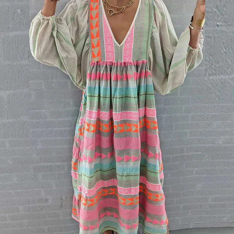 Kalista - Women's Bohemian Flowing Maxi Dress Lightweight & Vibrant