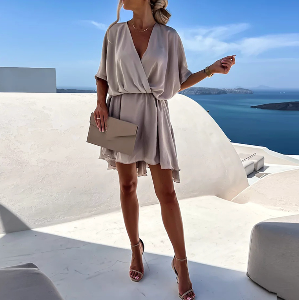 Stella - Women's Flowy Mini Dress - photo 5
