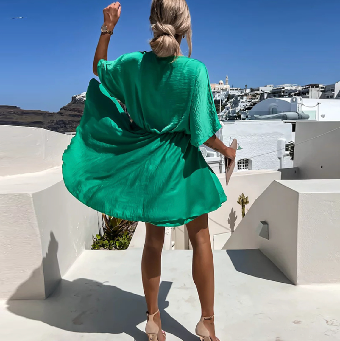 Stella - Women's Flowy Mini Dress - photo 12