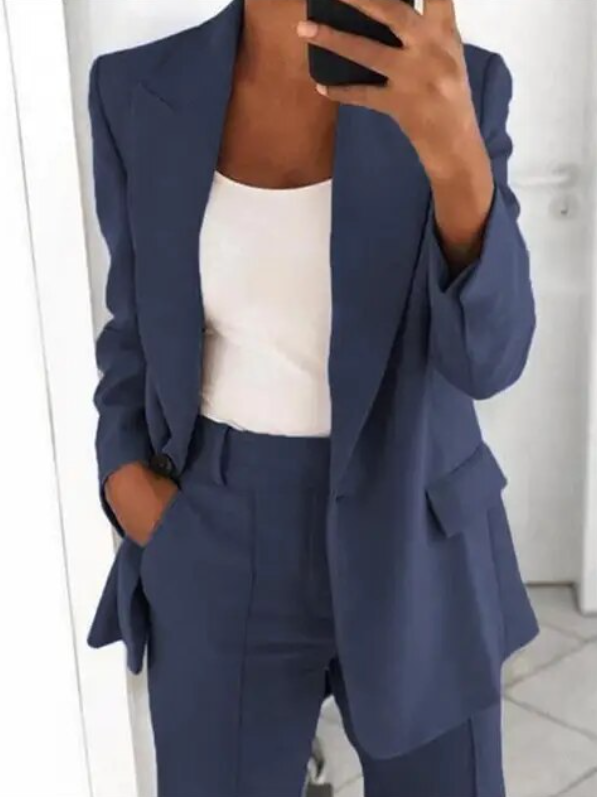 Valentina - Women's Two-Piece Set – Navy